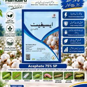 ACEPHATE 75% SP 660GM – کپاس میں رس چوسنے اور سنڈیوں کیلئے Systemic Insecticide | Jaffer