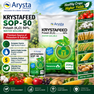 Krystafeed SOP-50 25KG – Water Soluble Potash 50% for Fruit Development, Quality & Yield | Arysta