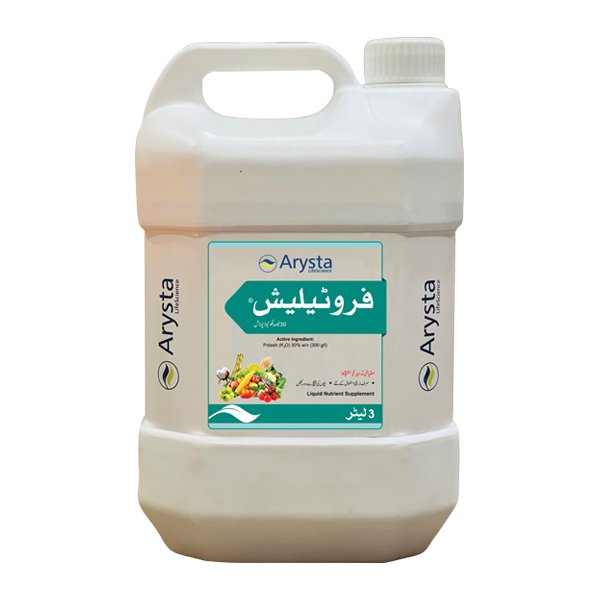 Fruitalish 30% 3L – Liquid Potash Fertilizer for Fruit Setting, Size, Color & Quality | Arysta