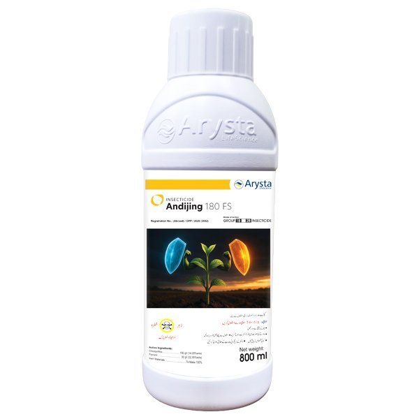 Andijing 180 FS 800ML – Chlorpyrifos + Fipronil Insecticide for Effective Sucking Pest Control | Arysta