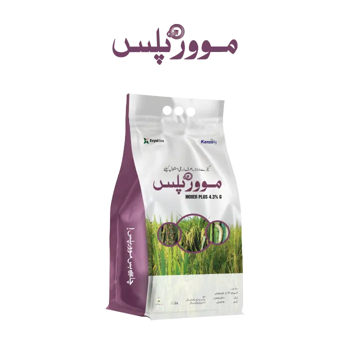 MOVER PLUS 4.3% G 8KG – چاول میں Borers & Hopper کے کنٹرول کیلئے Systemic Insecticide