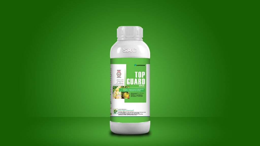 Top Guard 30% SC – خربوزہ میں Powdery Mildew کے کنٹرول کیلئے Systemic Fungicide | 200ml, 400ml & 800ml | Cheminova