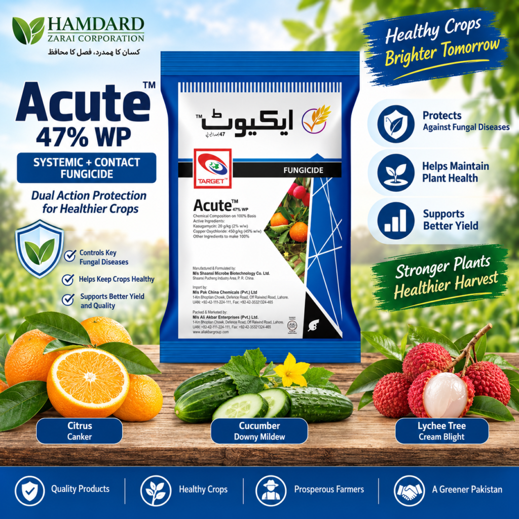 Acute 47% WP – Citrus Canker, Cucumber Downy Mildew & Lychee Cream Blight Fungicide | Target
