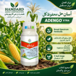 Adengo Xtra Bayer herbicide bottle for maize crop weed control