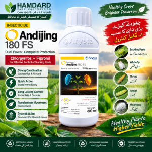 Andijing 180 FS 800ML – Chlorpyrifos + Fipronil Insecticide for Effective Sucking Pest Control | Arysta