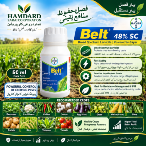 Belt Bayer 48% SC insecticide for chewing and Lepidoptera pests