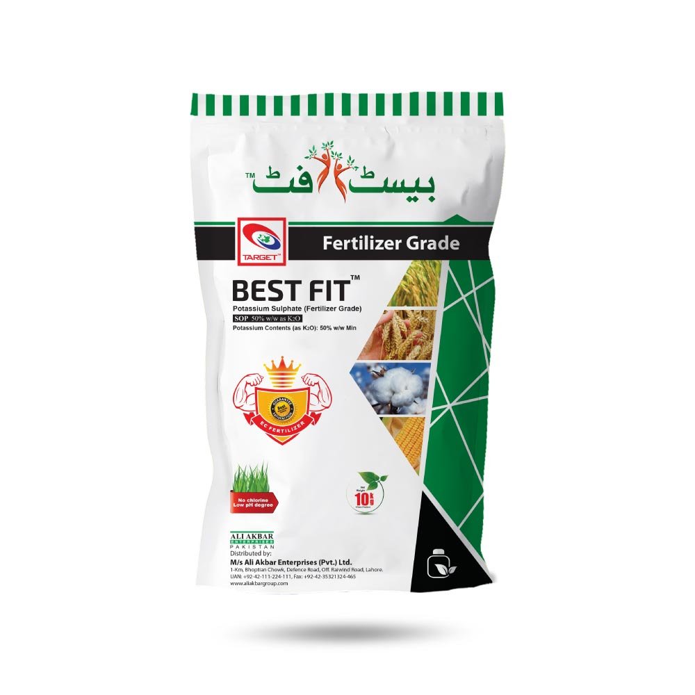 Best Fit 50% Potassium 50% + Sulfur 43% 10KG – Field Crops, Fruits & Vegetables کیلئے Fertilizer | Target