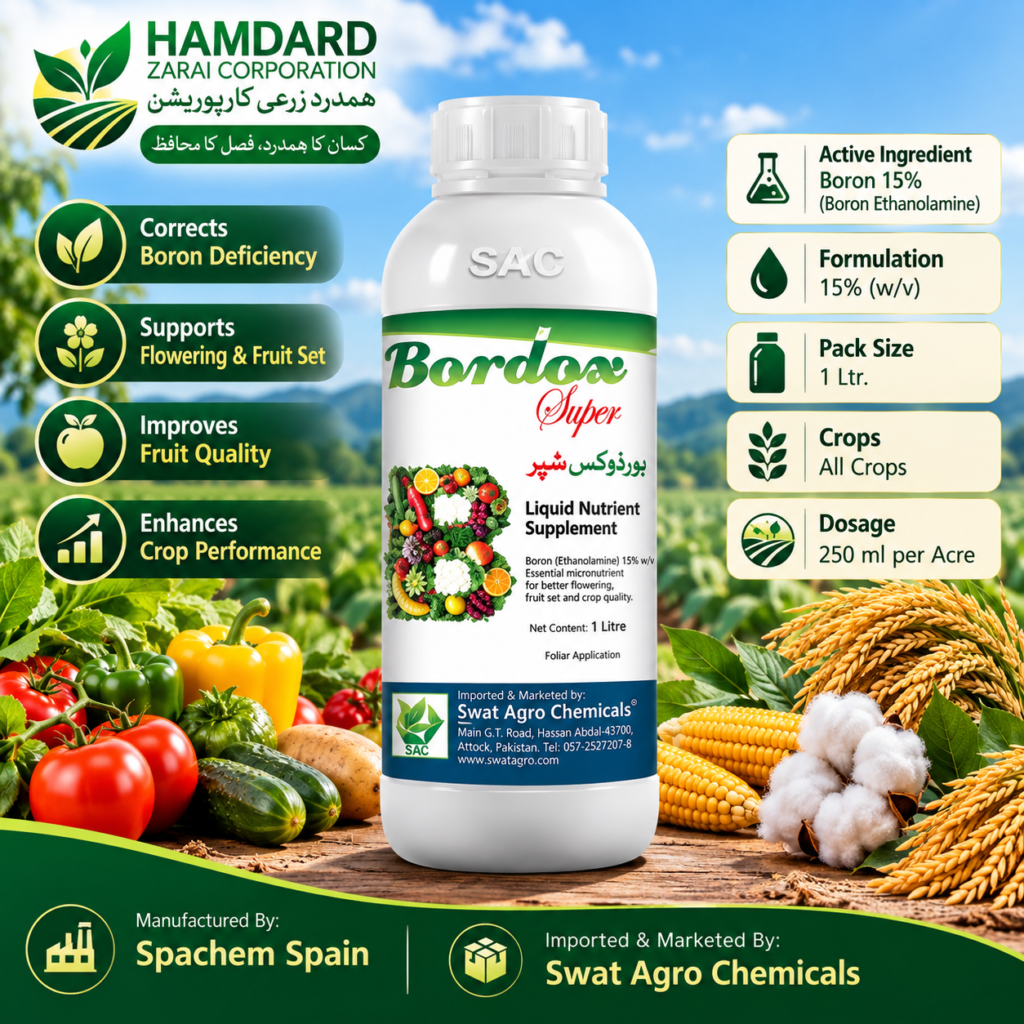 BORDOX SUPER 15% Boron 1 Ltr – 15% Boron Nutrient Supplement | Bordox Super