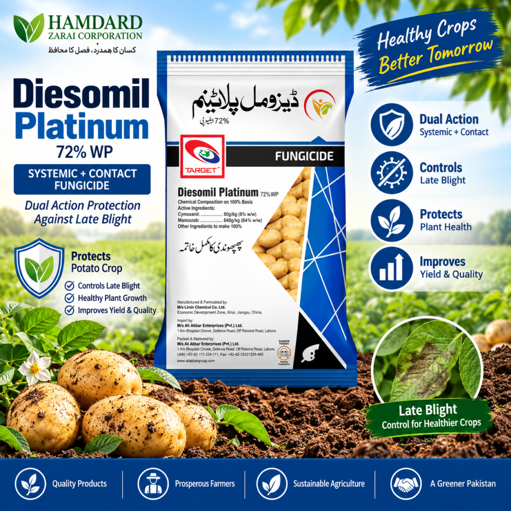 Diesomil Platinum 72% WP – آلو میں Late Blight کے کنٹرول کیلئے Fungicide | Target