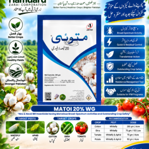 MATOI 20% WG 200GM – سفید مکھی اور رس چوسنے والے کیڑوں کیلئے جدید Insecticide | Jaffer