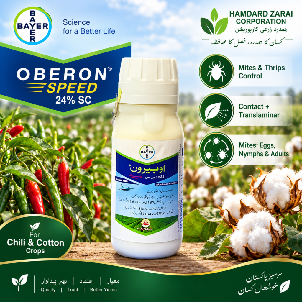 OBERON SPEED 24% SC 100 ML – Mites اور Thrips کے مؤثر کنٹرول کیلئے Insecticide | Bayer