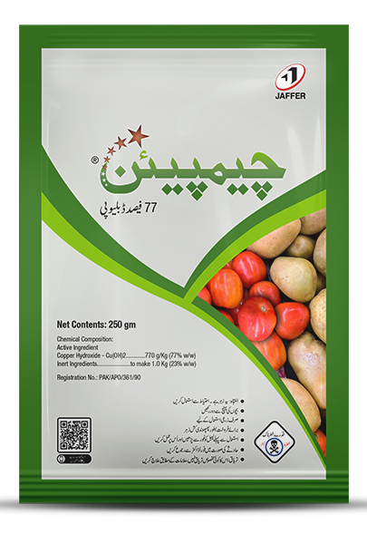 CHAMPION 77% WP 250GM – آلو اور سبزیوں میں پھپھوندی اور Blight کے کنٹرول کیلئے Fungicide | Jaffer