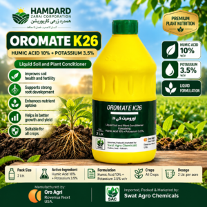 Oromate K26 2L – ہمیك ایسڈ اور پوٹاشیم پر مشتمل Liquid Plant Nutrient | Oro Agri