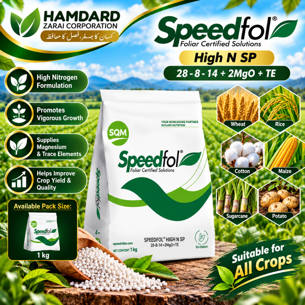 Speedfol High N SP 28-8-14 + 2MgO + TE 1KG – High Nitrogen N:P:K + TE Fertilizer | SQM