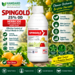 Target Spin Gold 25% OD herbicide containing Fenpyrazone and Atrazine for Citrus