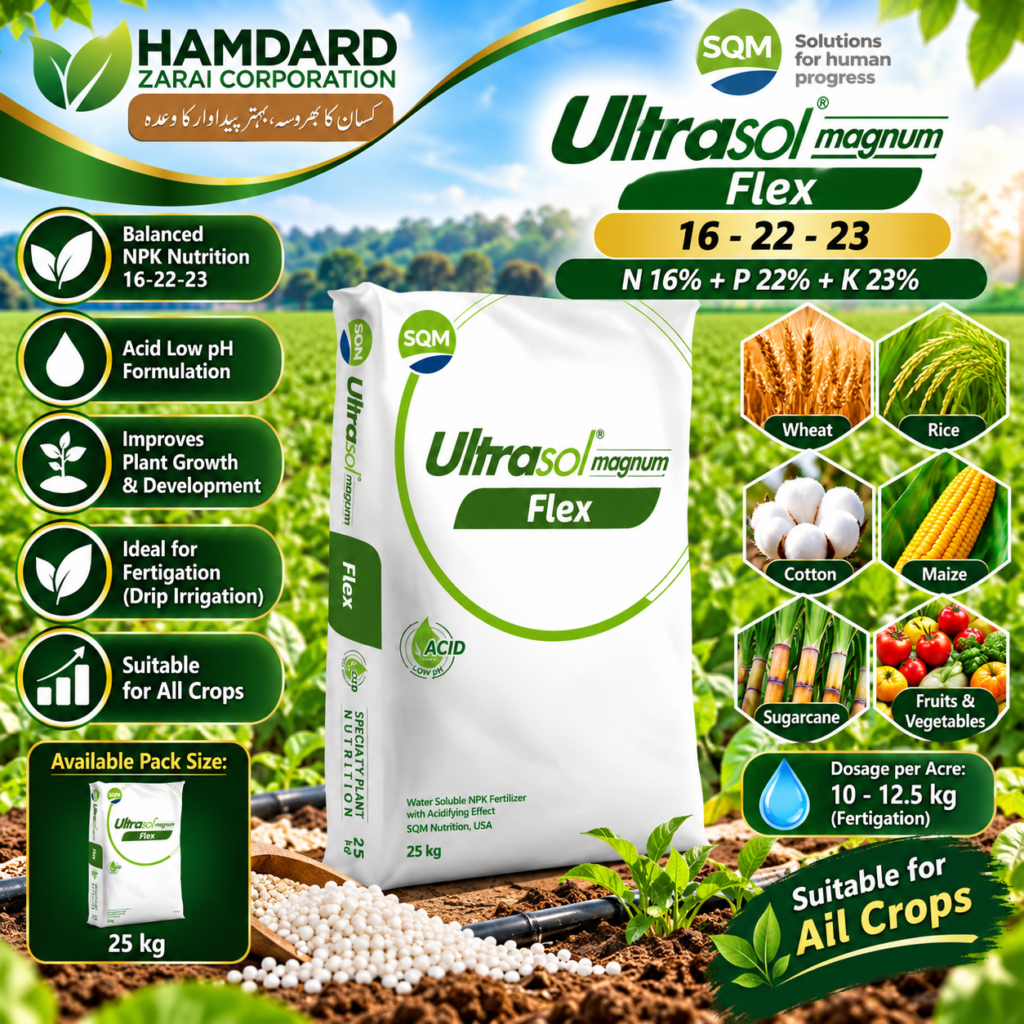 Ultrasol Magnum Flex 16-22-23 25KG – NPK Fertilizer for Fertigation | SQM